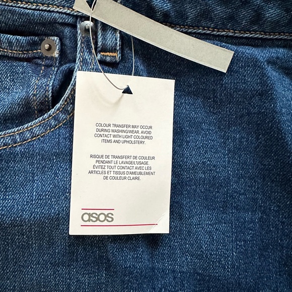 ASOS Curve Plus Size Blue Denim Jeans - Picture 4 of 8